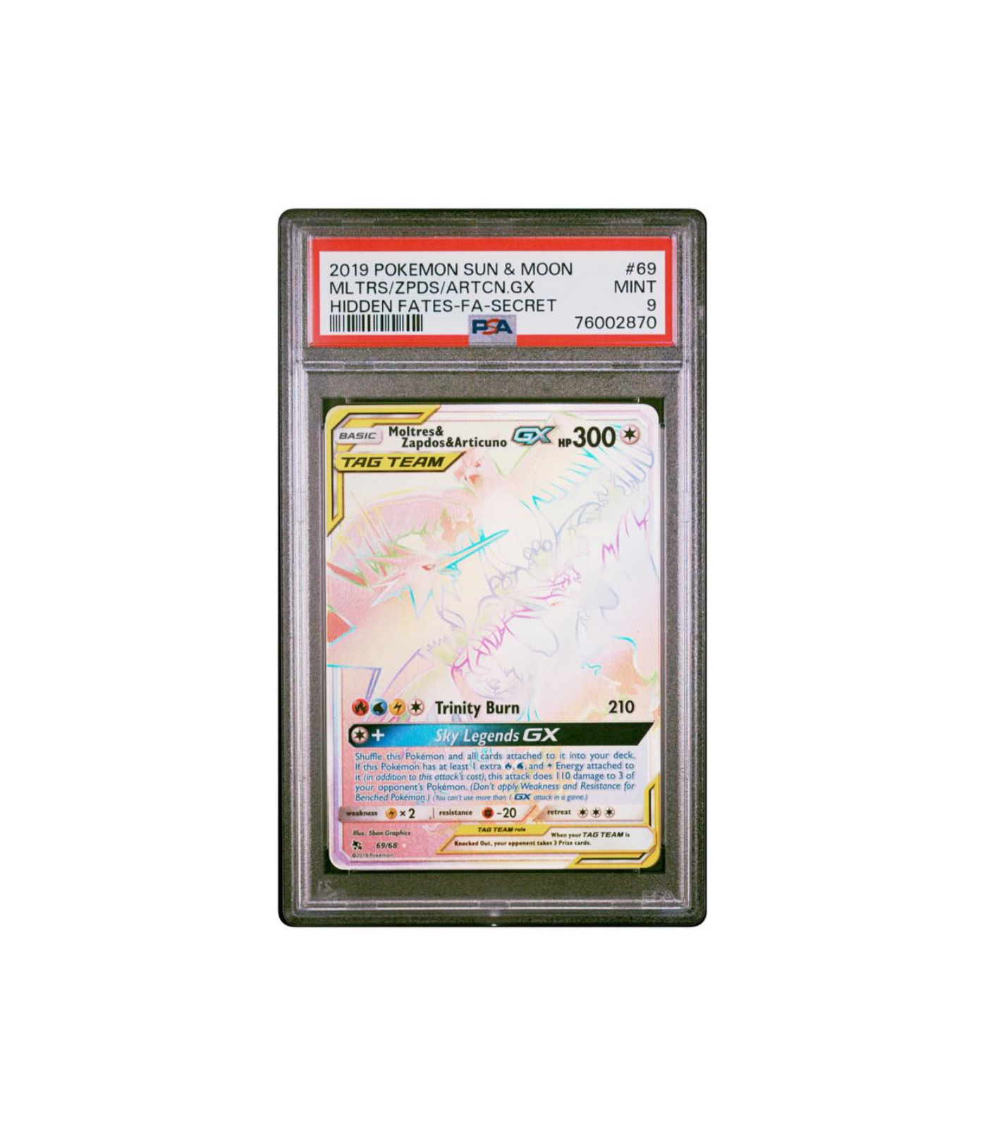 Moltres/Zapdos/Articuno | Hidden Fates | PSA 9
